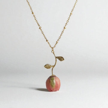 Real Rose Dangle Necklace