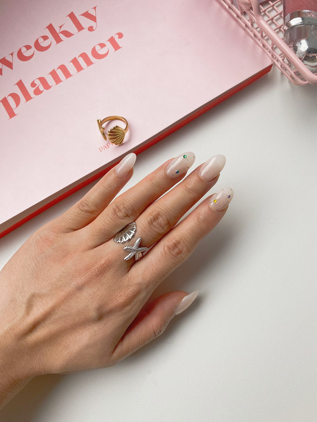 Ocean Girl Adjustable Ring