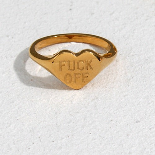 F Off with Love Ring