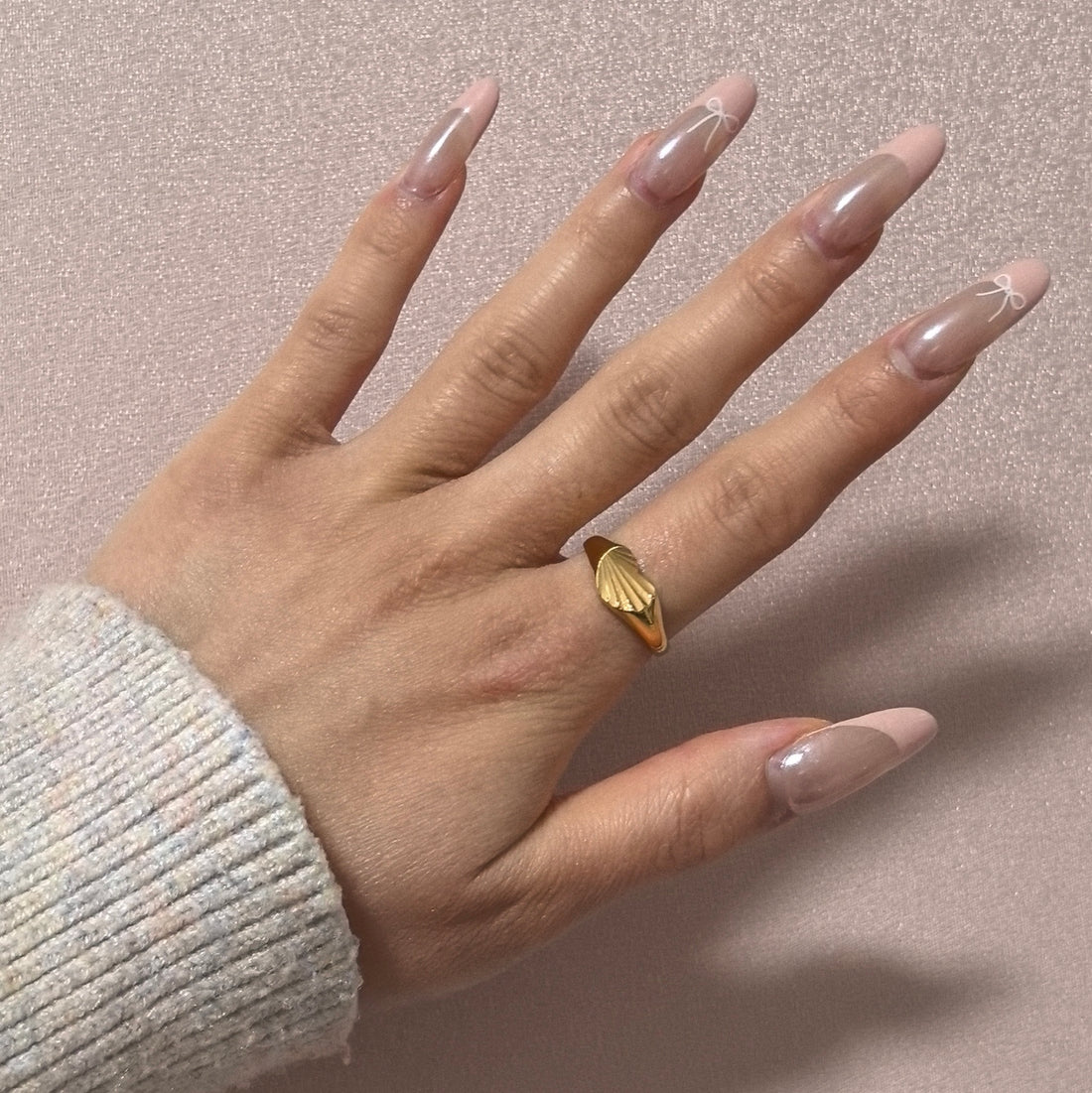 Engraved Heart Ring
